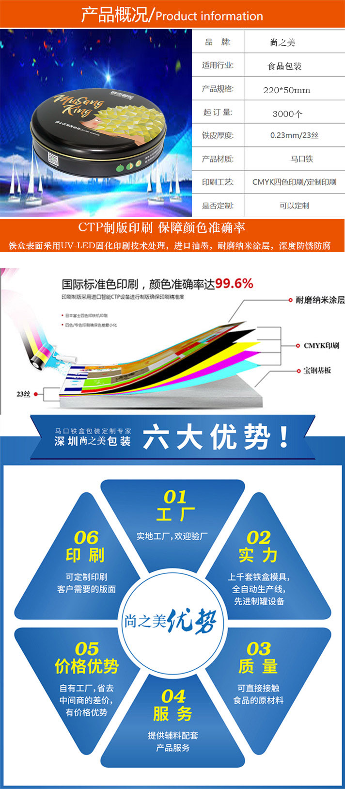 圆形月饼铁盒